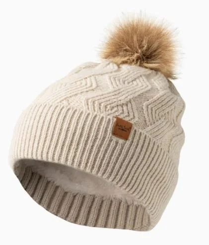 Super Soft Lined Pom Beanie Hat