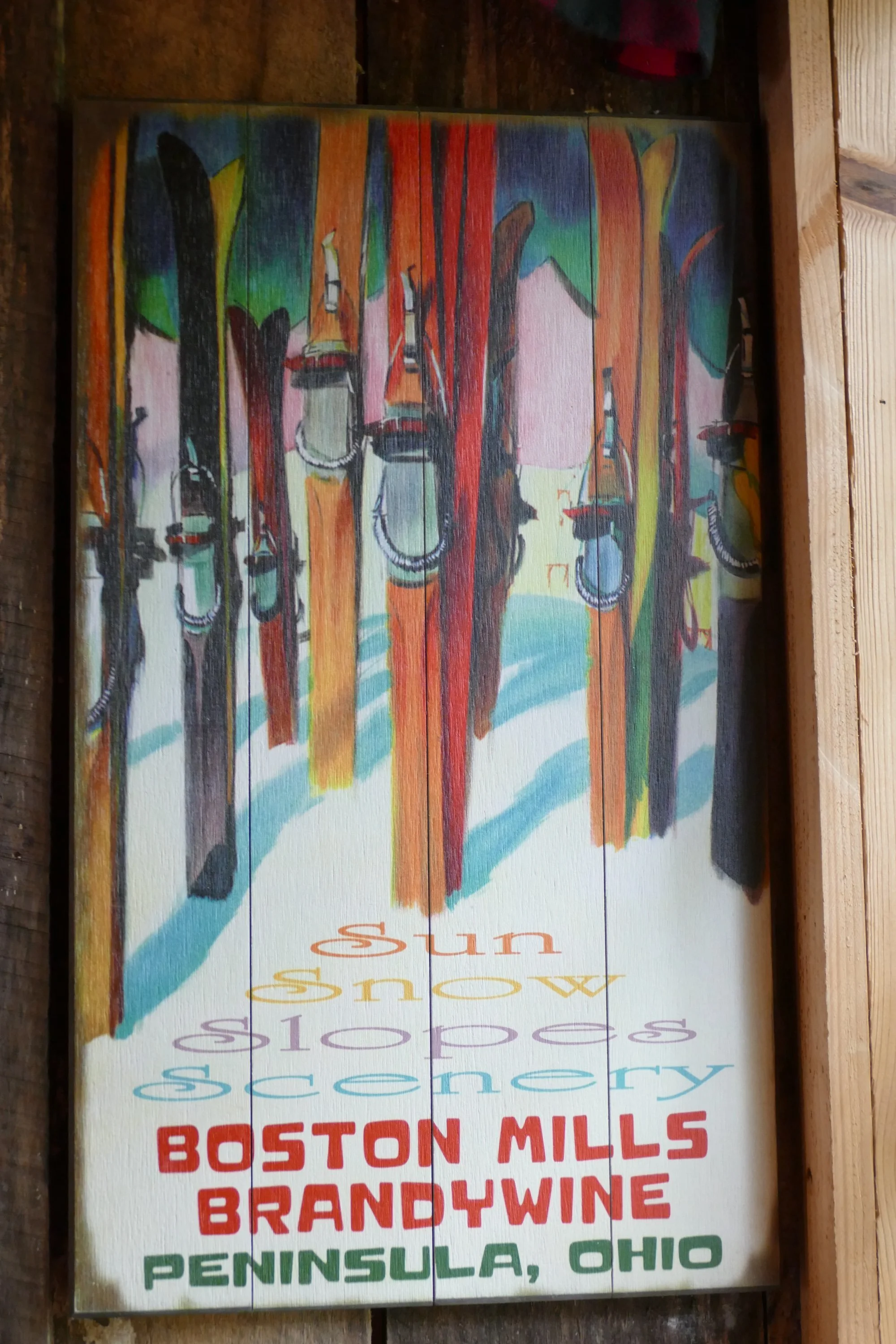 Boston Mills Brandywine Ski Sign Made in the USA