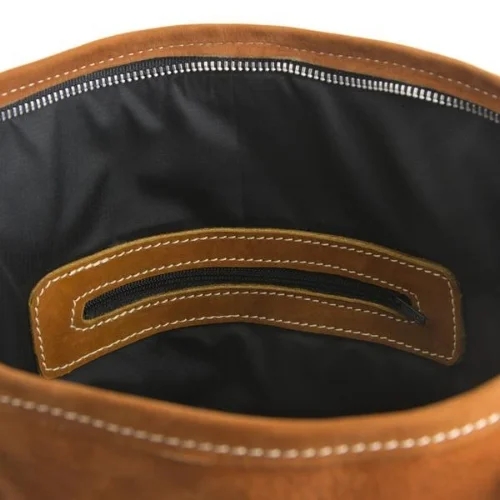Wool and leather Ikat Handbag