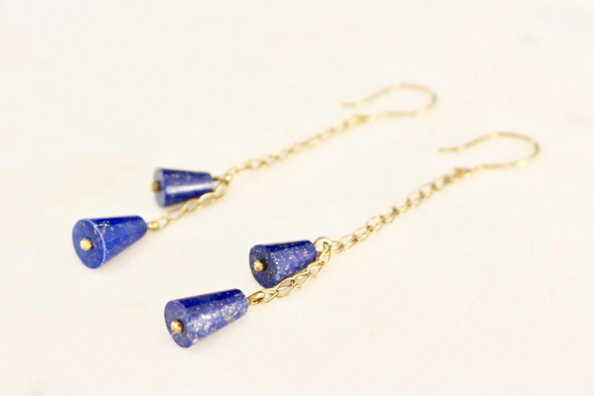 Blue Bell drop earrings