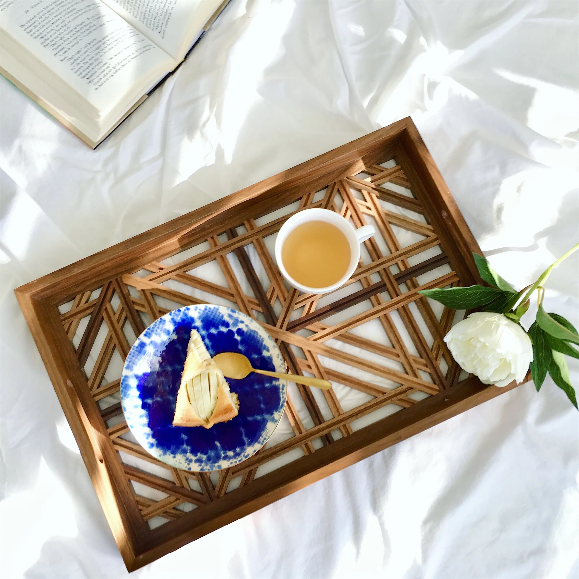 Artisan_made_walnut wood_serving tray