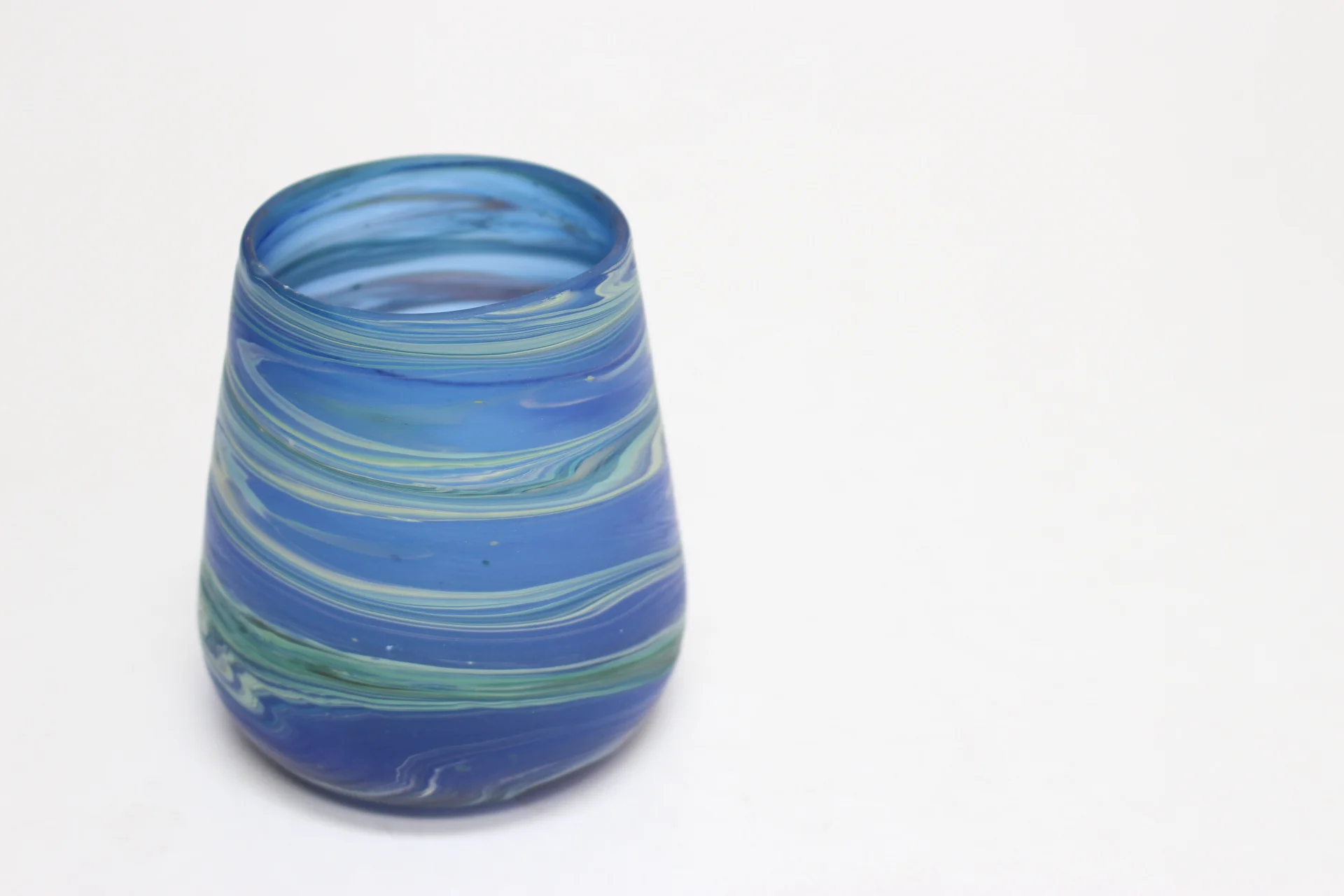 Aqua green recycled glass tumblers ethical sustainable Christmas gifts