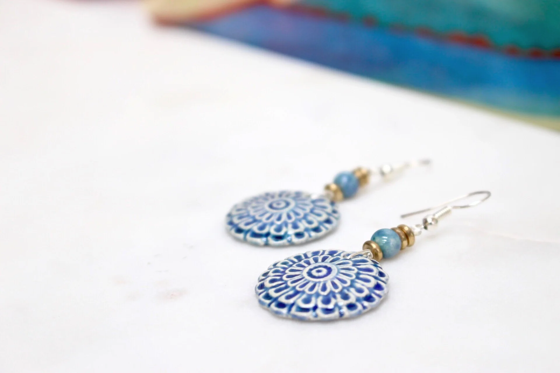 Daisy Ethical Clay Earrings
