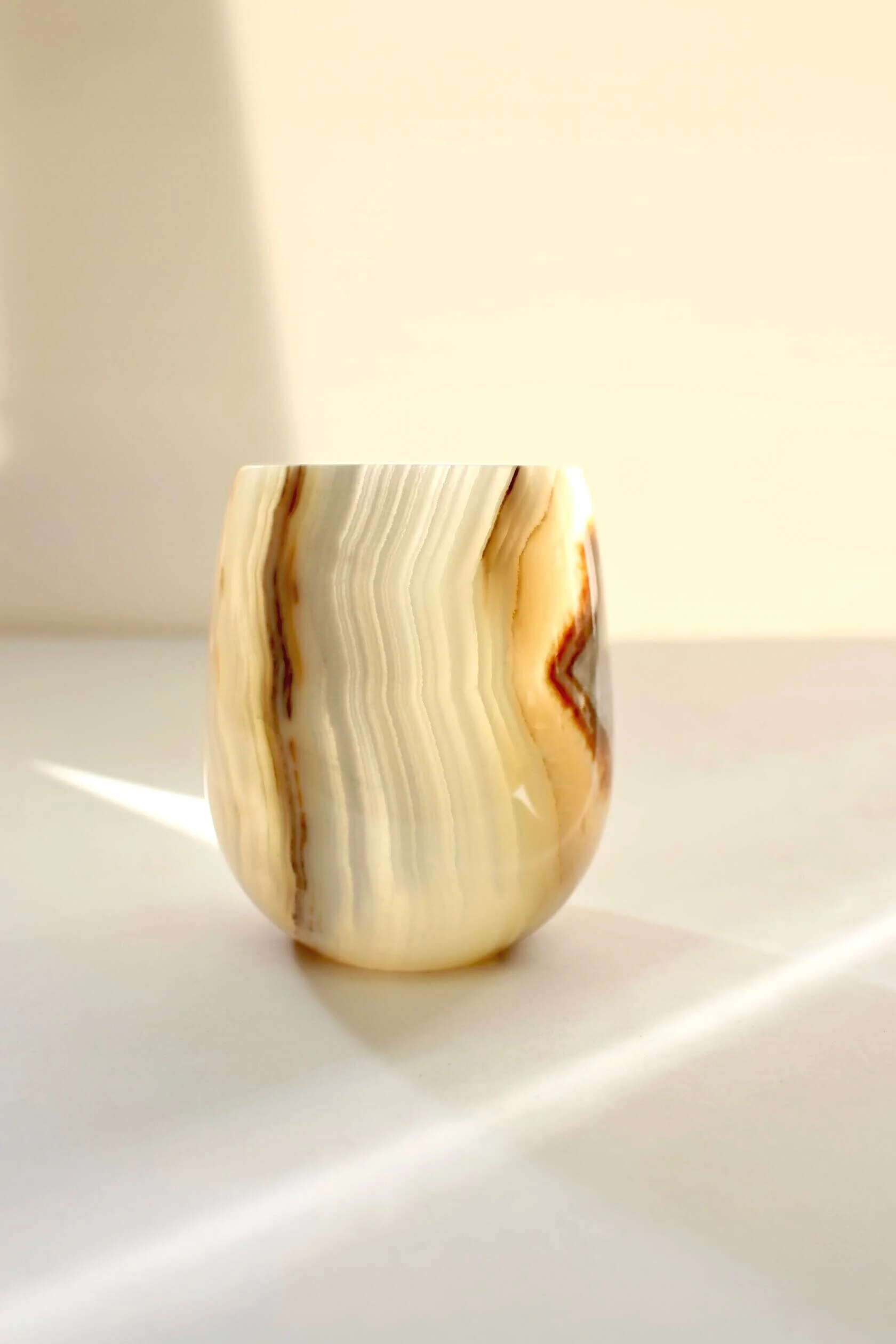 Onyx Candle Holder/Tumbler fair trade ethically made