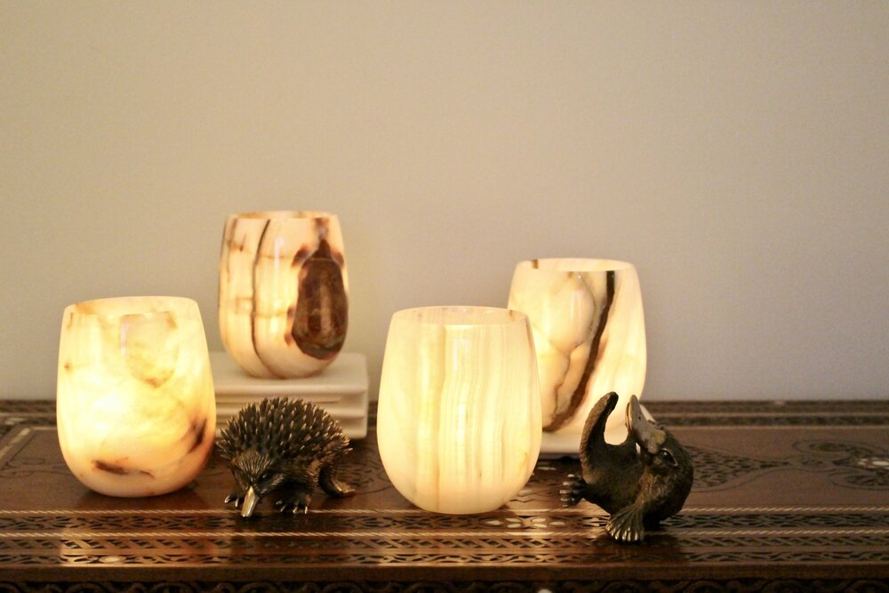 Onyx Candle Holder/Tumbler