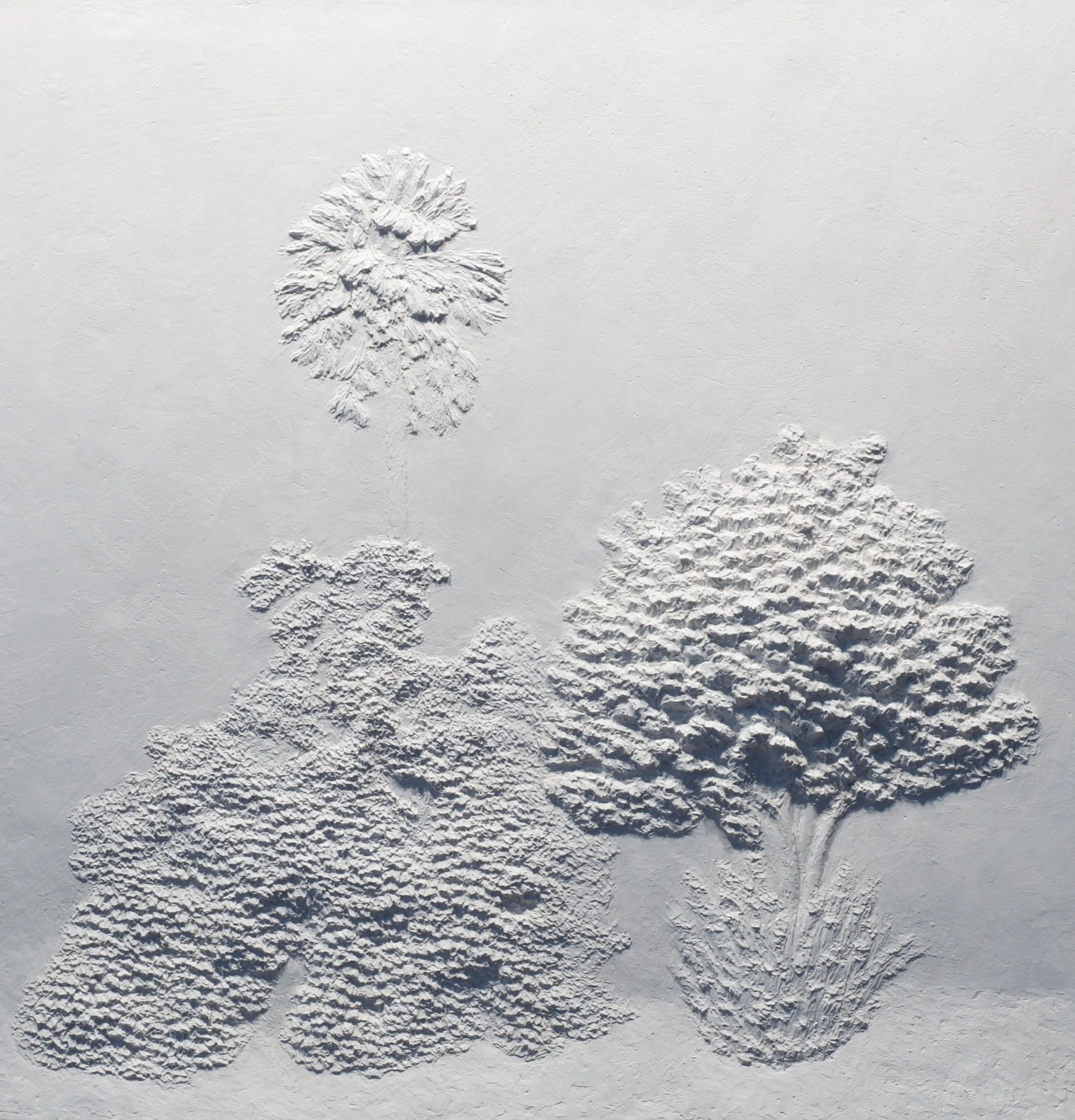 %22Kudzu%22 Bas-relief, Hydrocal & Paint, 16.75 x 16.75, 2025 jpeg.jpeg