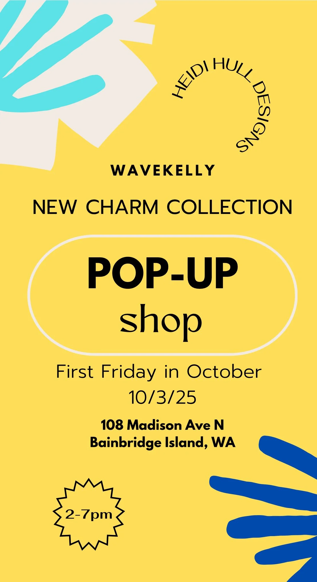 Pop-Up at Wavekelly | Bainbridge First Friday