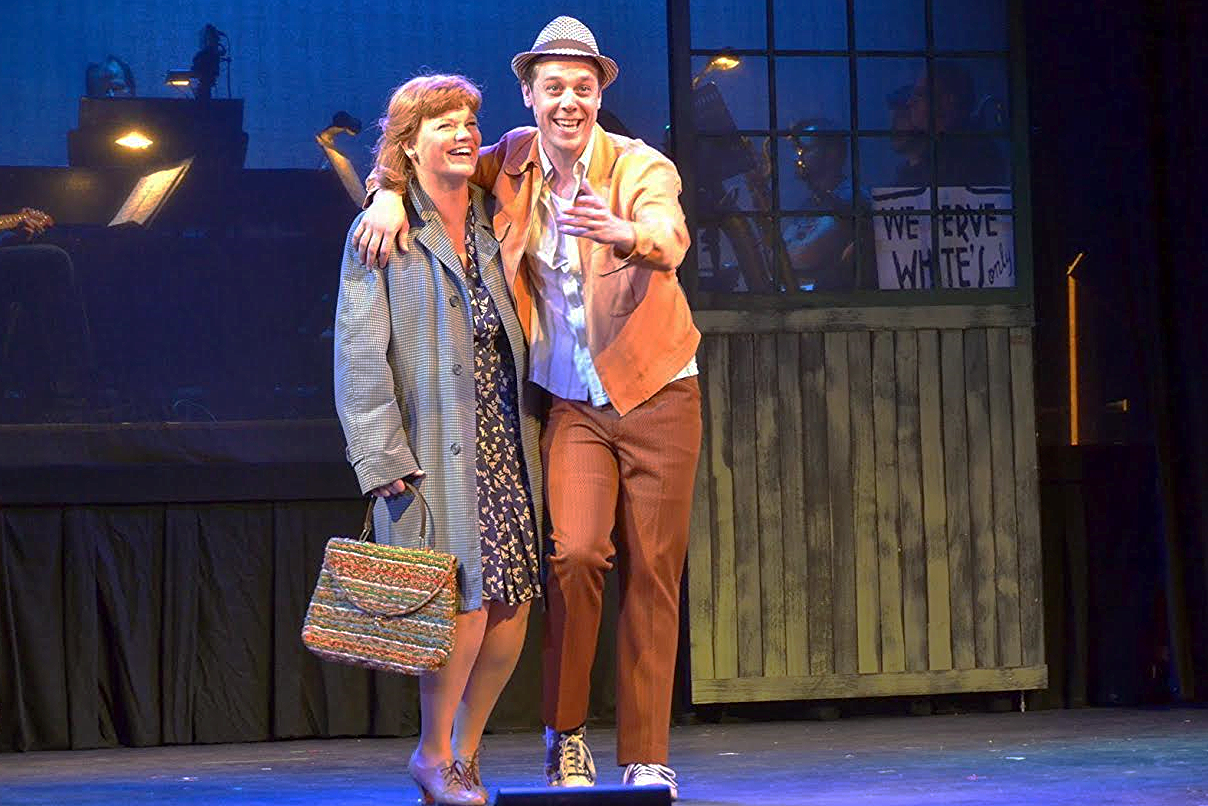Melodie Wolford (Gladys) and Carson Higgins (Huey)