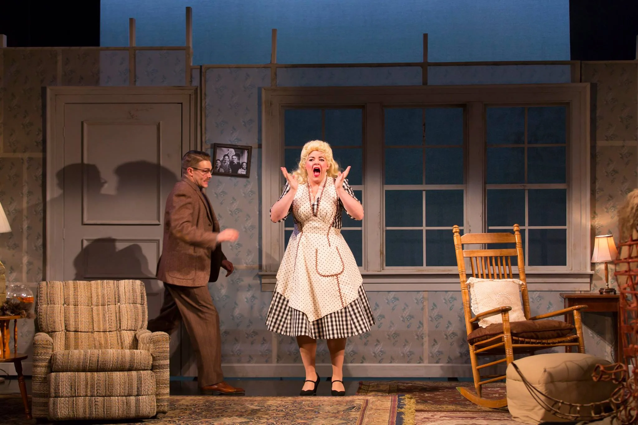 Andrew Burnap (George Antrobus), Melanie Field (Lily Sabina)