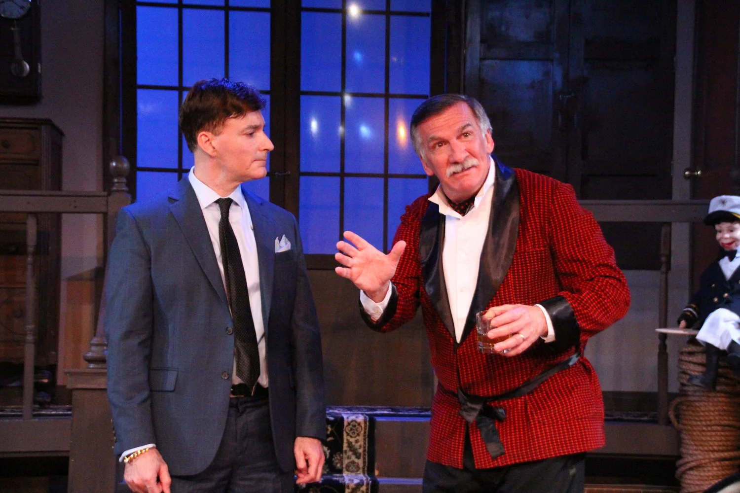 Milo (David Brickman), Andrew (John Little) (photo: Joe Landry)