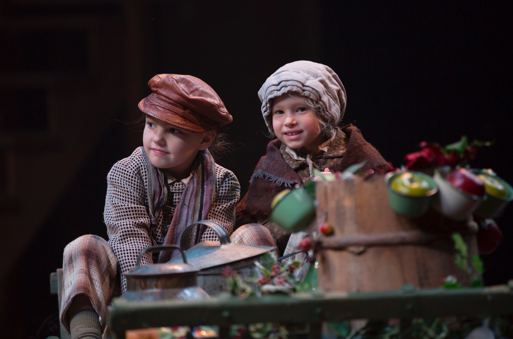 The children of Bert, a fruit and cider vendor (photo: T. Charles Erickson)
