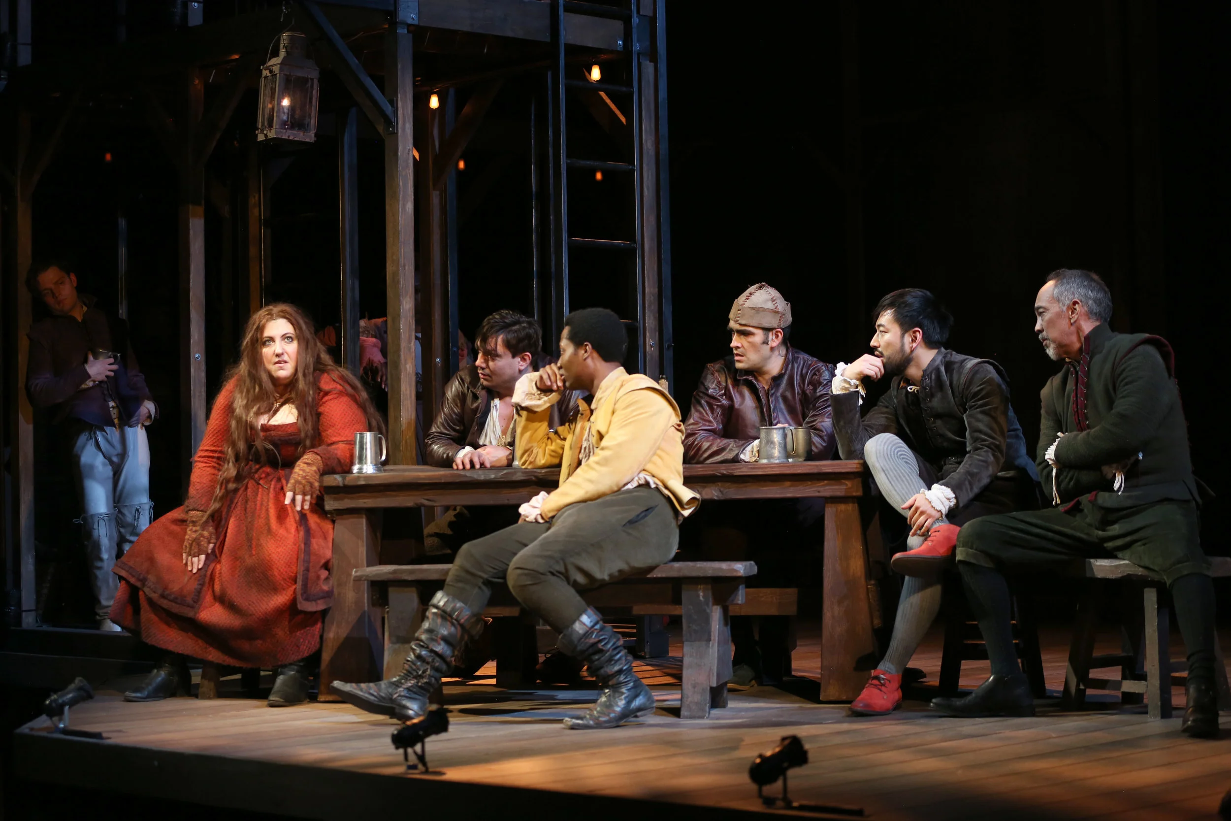 The cast of Imogen Says Nothing (photo: Joan Marcus)
