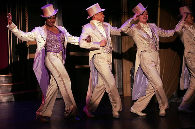 Muzzy von Hossmere (Ramona Keller) and her boys (Darius Wright, PJ Palmer, Daniel May) (photo: Diane Sobolewski)