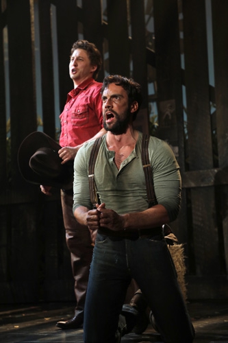 Curly (Rhett Guter), Jud Fry (Matt Faucher) (photo: Diane Sobolewski)