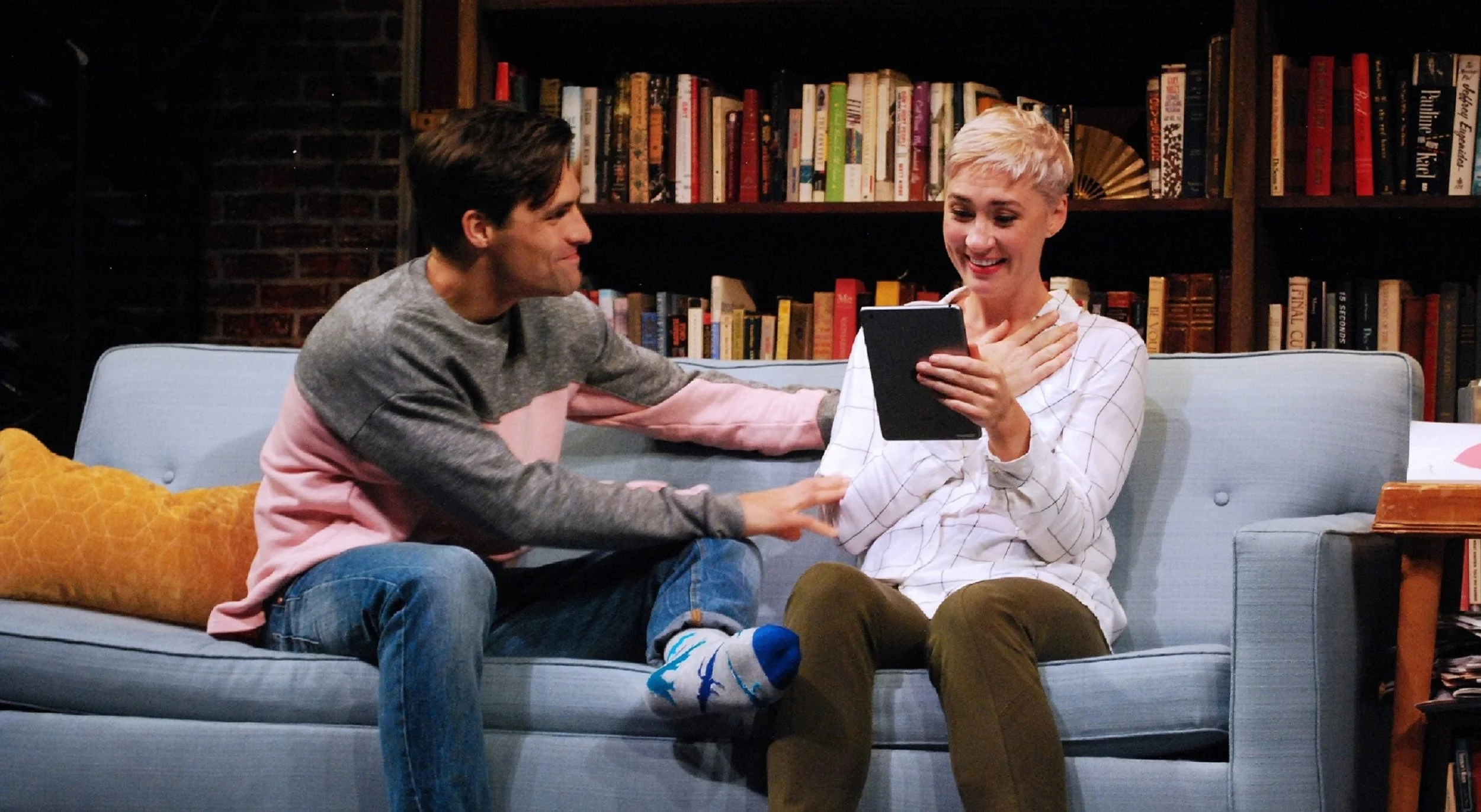 Ethan (Chris Ghaffari), Olivia (Jessica Love)