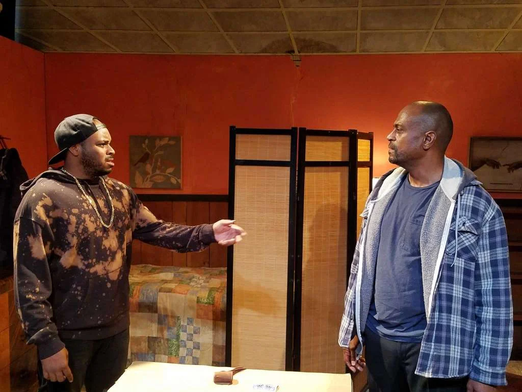Booth (Tenisi Davis), Lincoln (Terrence Riggins) (photo: Dexter J. Singleton)
