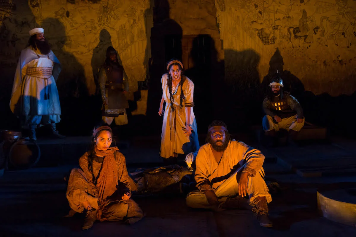 The cast of Death of Yazdgerd (photos: T. Charles Erickson)