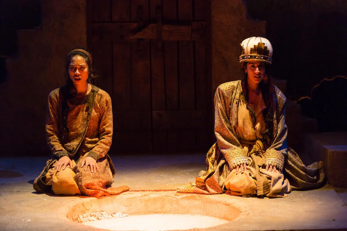 the woman (Francesca Fernandez McKenzie) and the girl (Sohina Sidhu)