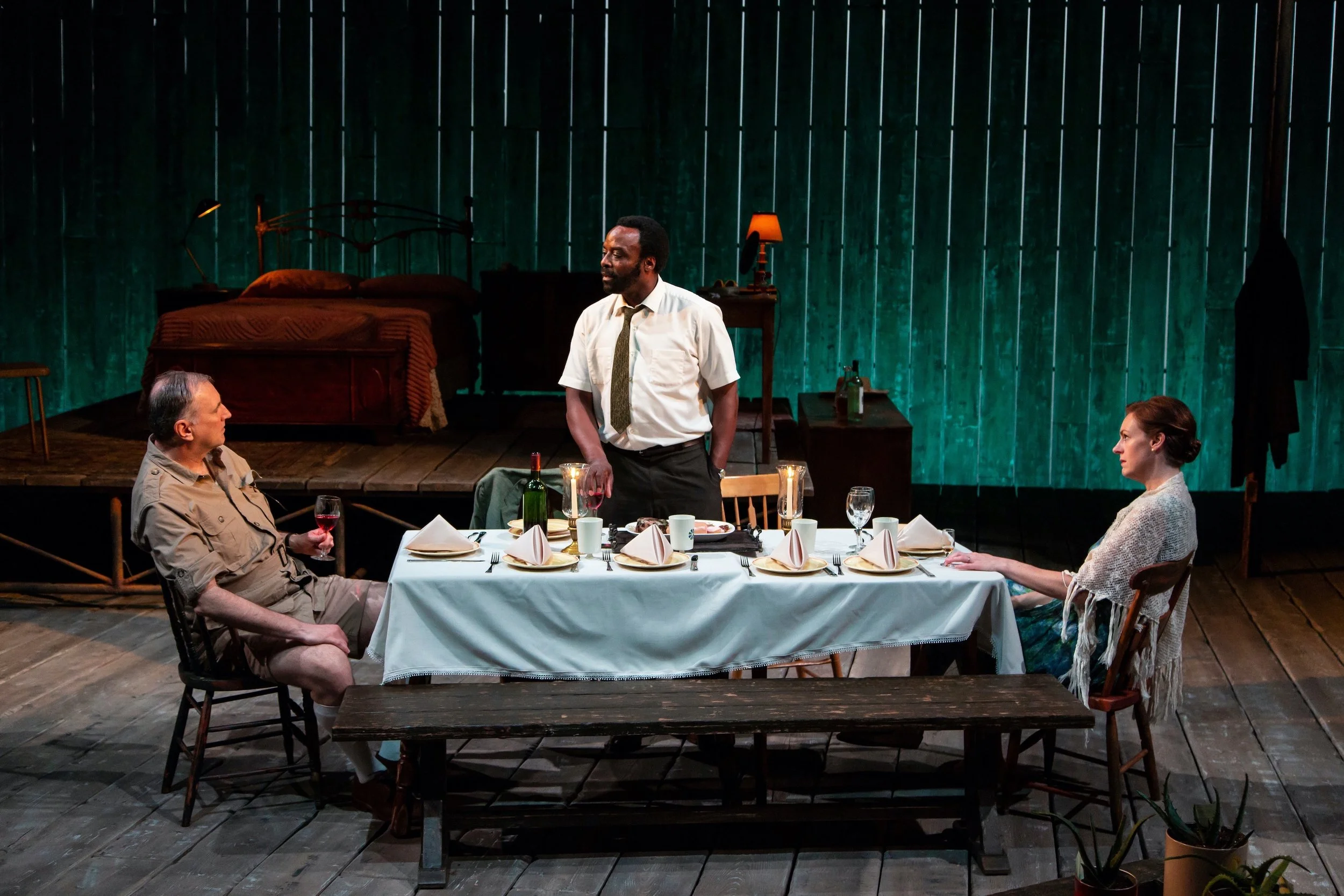 Piet (Randall Newsome), Steve (Ariyon Bakare), Gladys (Andrus Nichols) (photo by T. Charles Erickson)