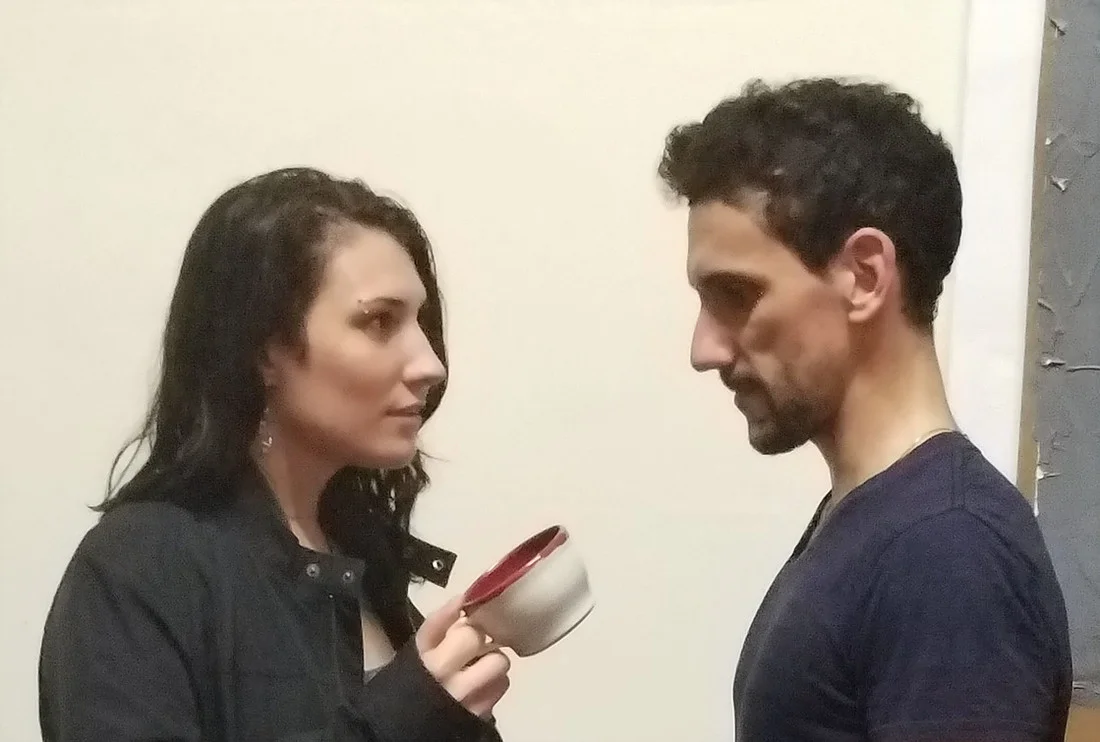 Molly (Jo Kulp) and Beane (Christian Shaboo) in New Haven Theater Company’s production of Love Song