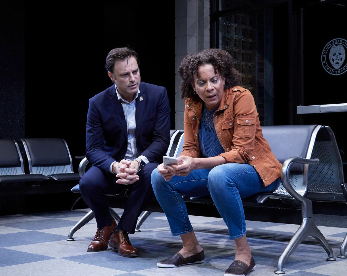 Scott Connor (J Anthony Crane), Kendra Ellis-Connor (Ami Brabson) in TheaterWorks’ production of American Son (photo by Lanny Nagler)