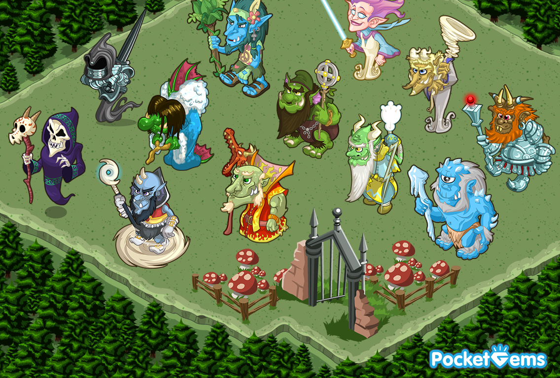 Fire, Water, Earth Trolls and more!