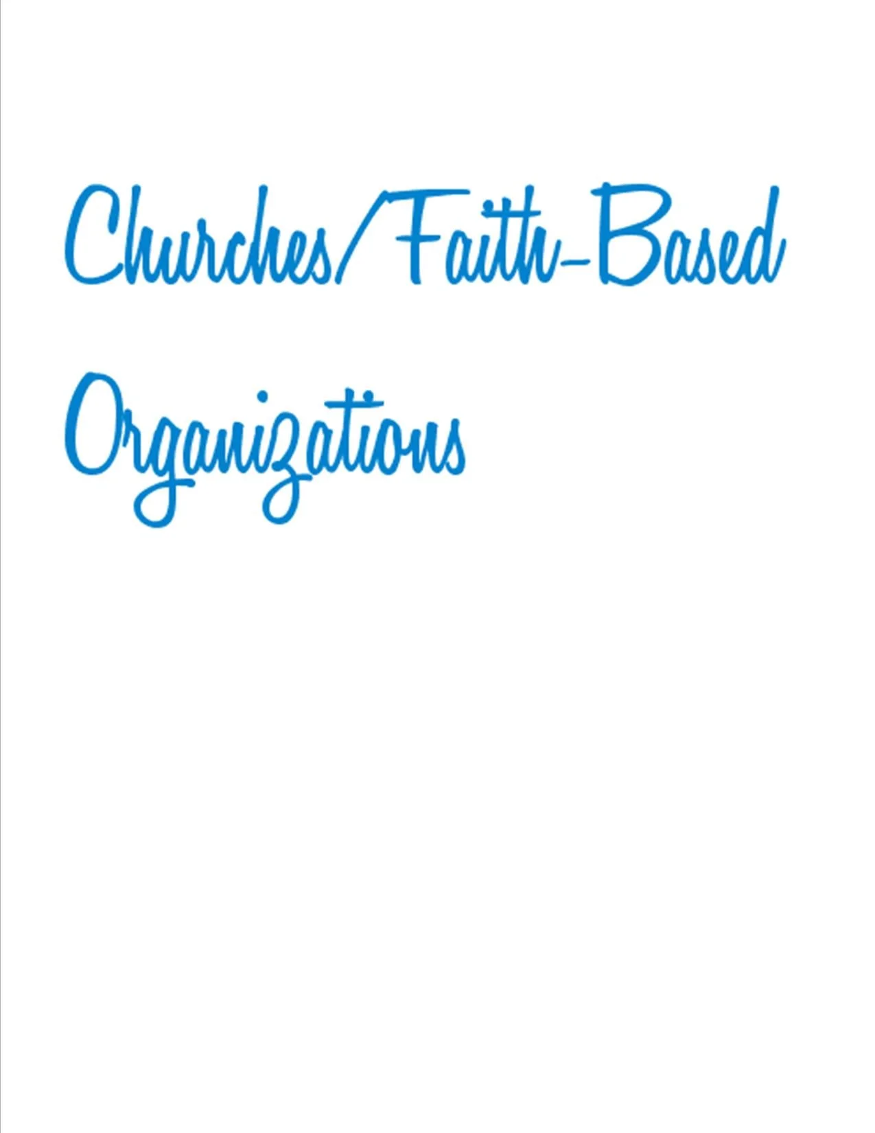 We are privileged to work with extraordinary groups within Durham's faith based community.