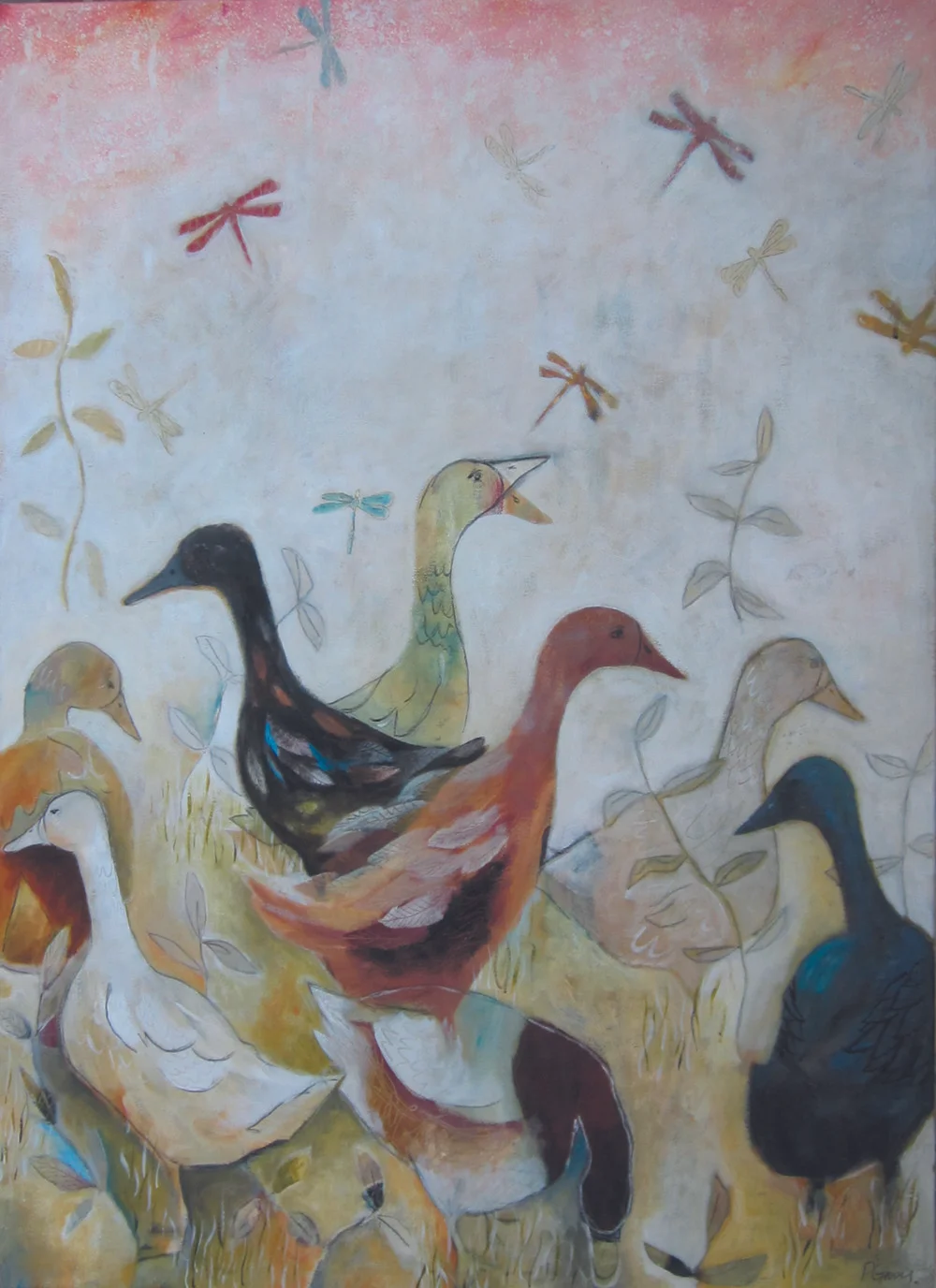 Ducks and dragonflies