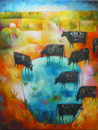 Black cows