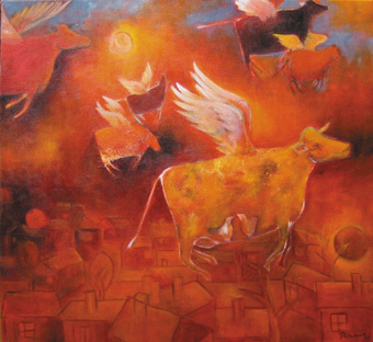 Flying cows