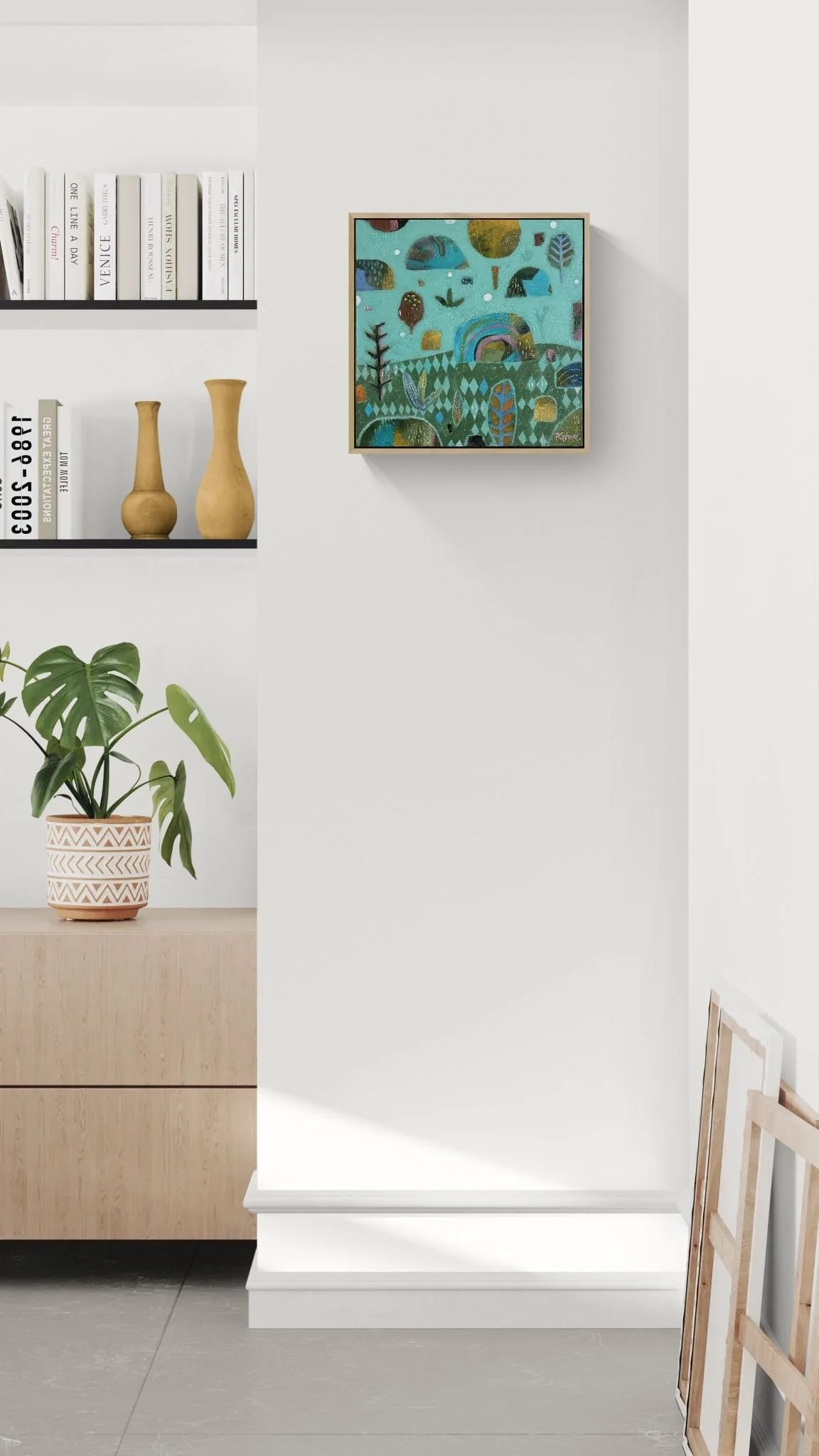 Living room corner with a cabinet and shelving.jpeg (Copy)