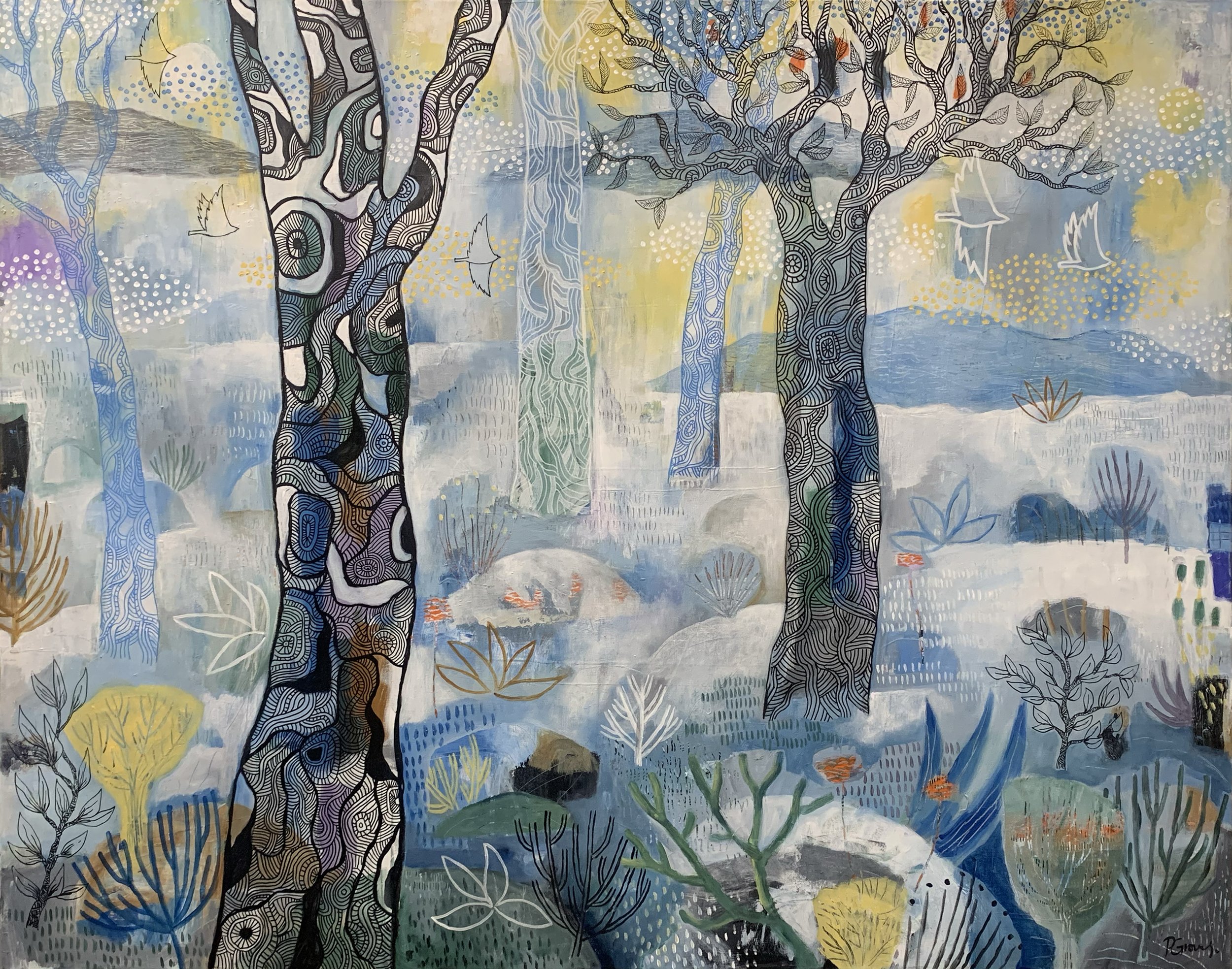 Drifting Through the Trees 140x115cm copy.jpg