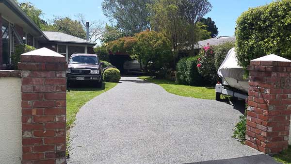 Another Wellington Exposed Aggregate Concrete Drive