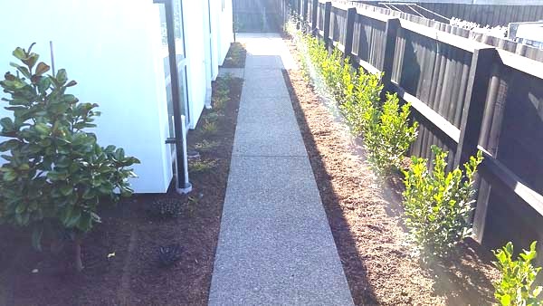 Exposed Aggregate Concrete Path