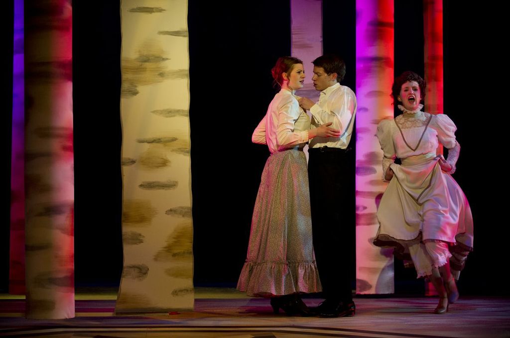 Myself, Patrick Maloney and Krista Skwarok in the preview of A Little Night Music