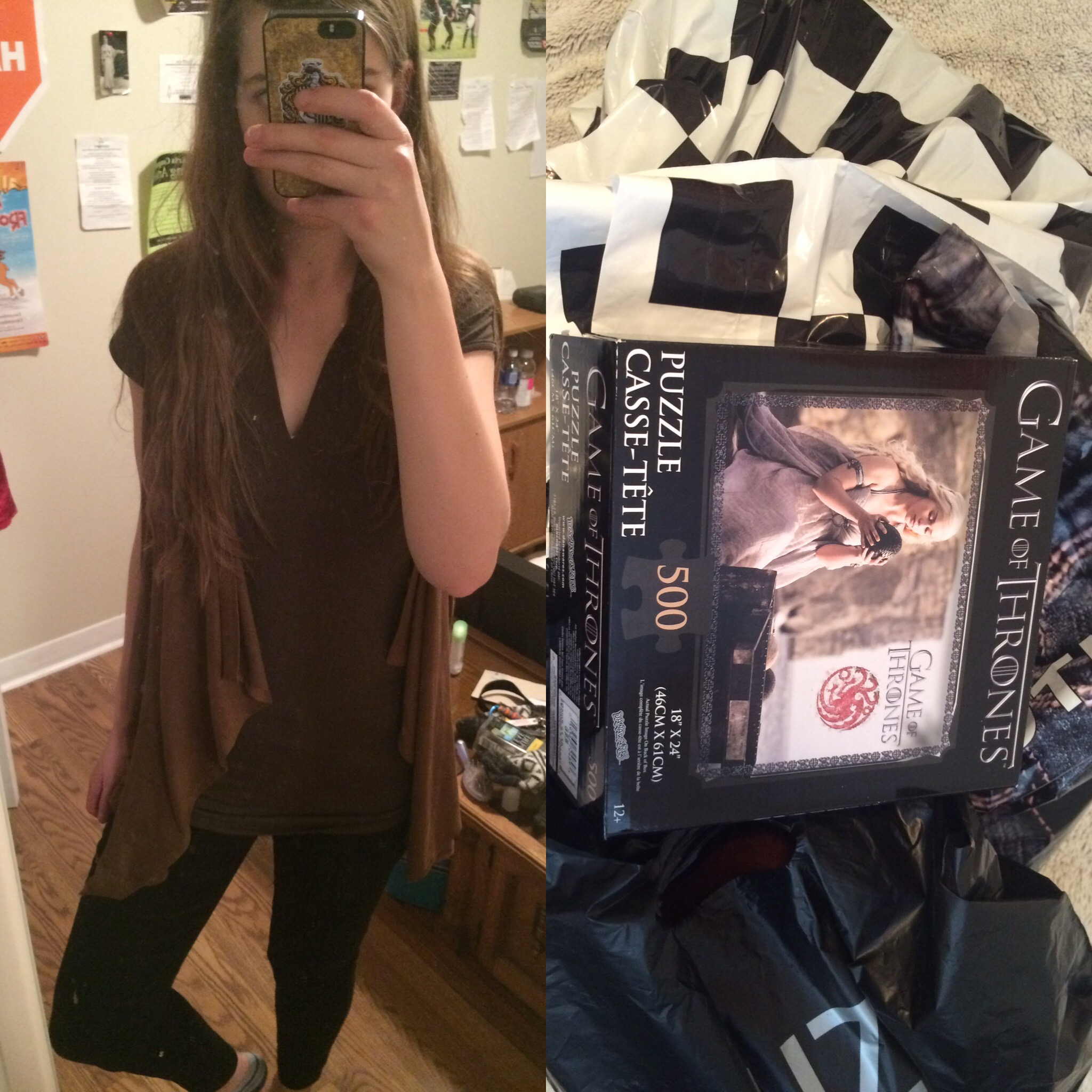 Wouldn't be me if I didn't find a puzzle when I went shopping too!