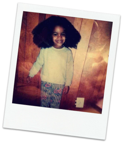 Baby Asia and her Fro, Circa '98.