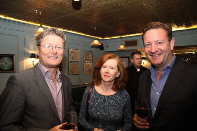 Ruairi Conneely from Ireland Fund of Great Britain with Mary Brehony and Pat O’Hara.