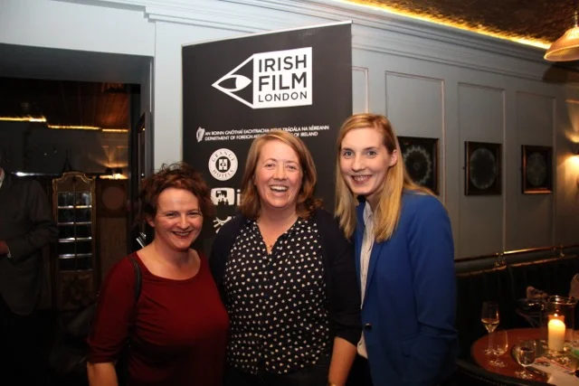 Production manager Tricia Perrott, Bafta Award winning producer Ger O’Flynn and Emer O’Shea of Element Pictures.