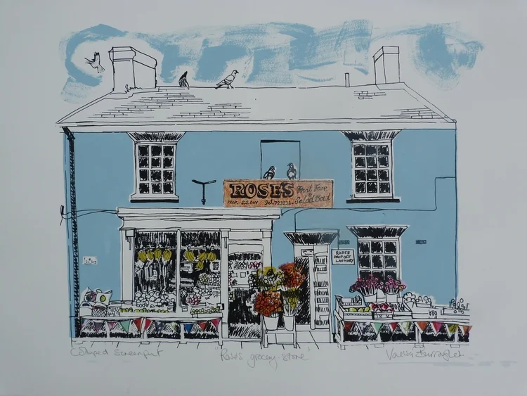   Collaged Screenprint  