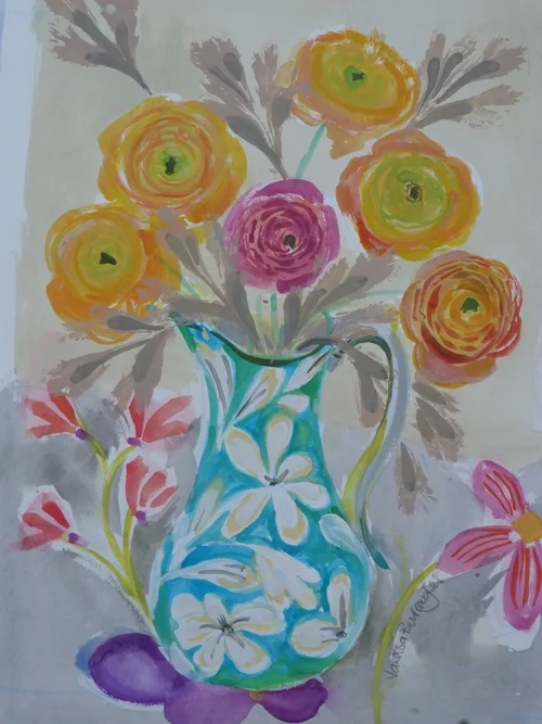   Ranunculus - Painting 
