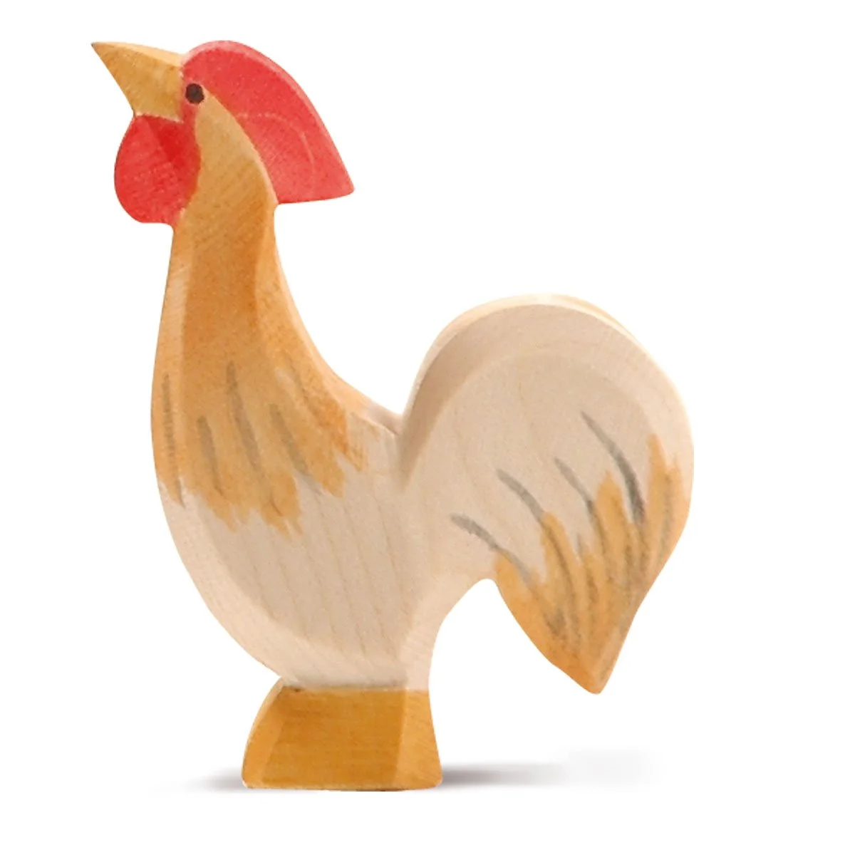 Hahn ocker, krähend