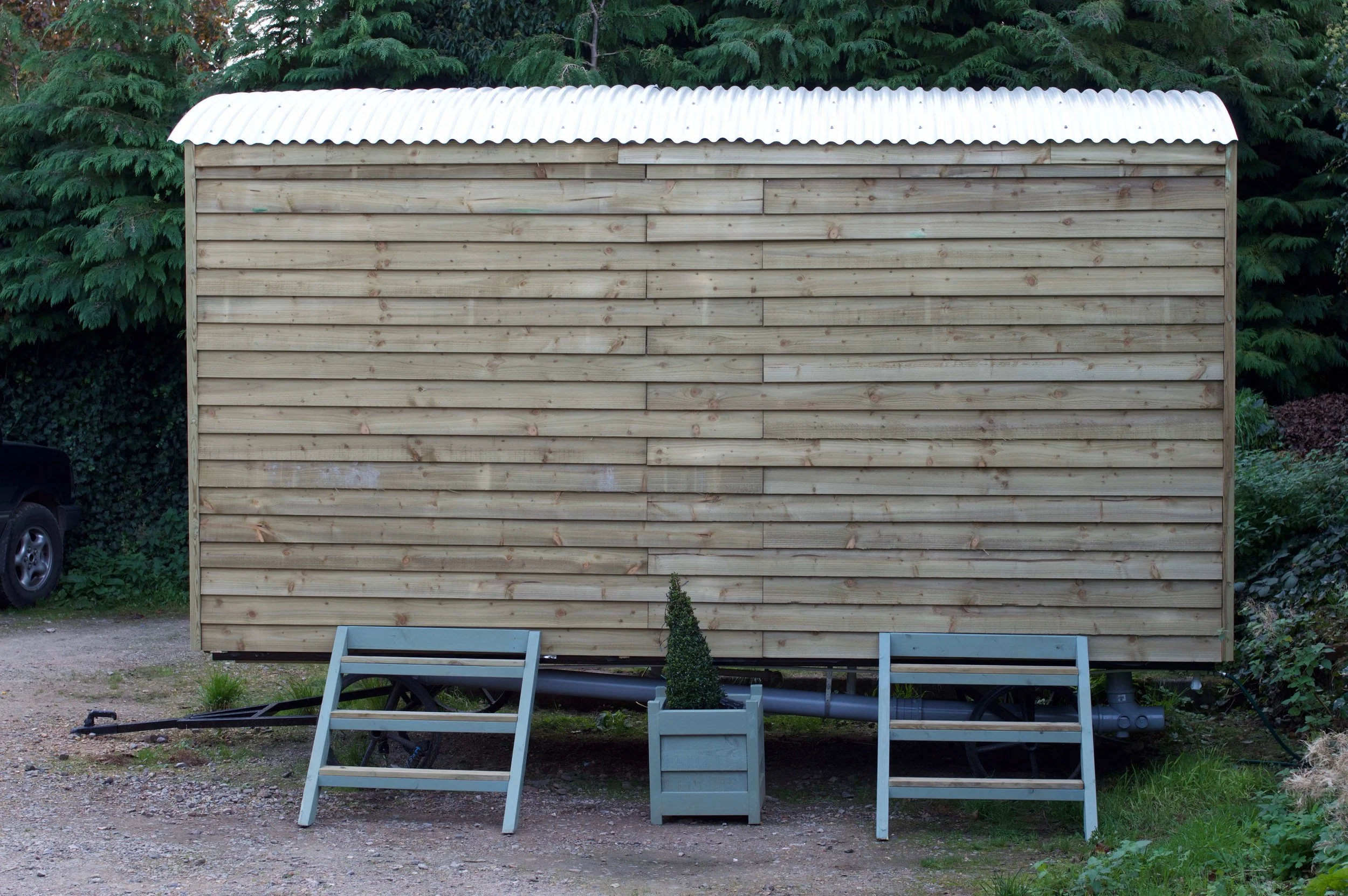 shepherds hut glamping