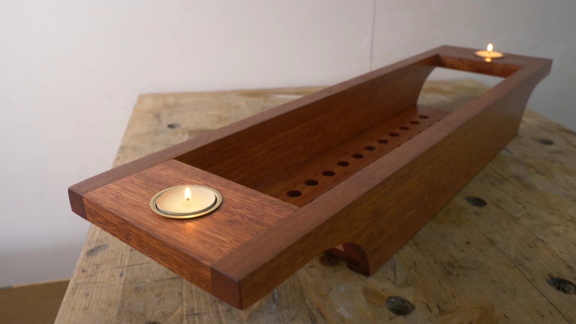 Handmade Bath Tray For Mothers Day 