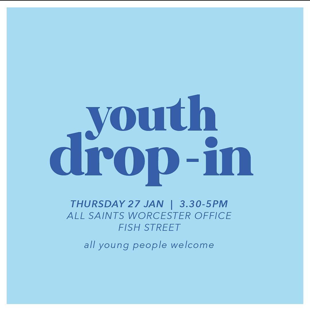 *BRAND NEW* Drop by the @allsaintsworcs office tomorrow to hang out with us after school.  Hot chocs, snacks and playstation on stand by. 

Looking forward to catching up with you again, or for the first time. 

Bring your mates.
All young people wel