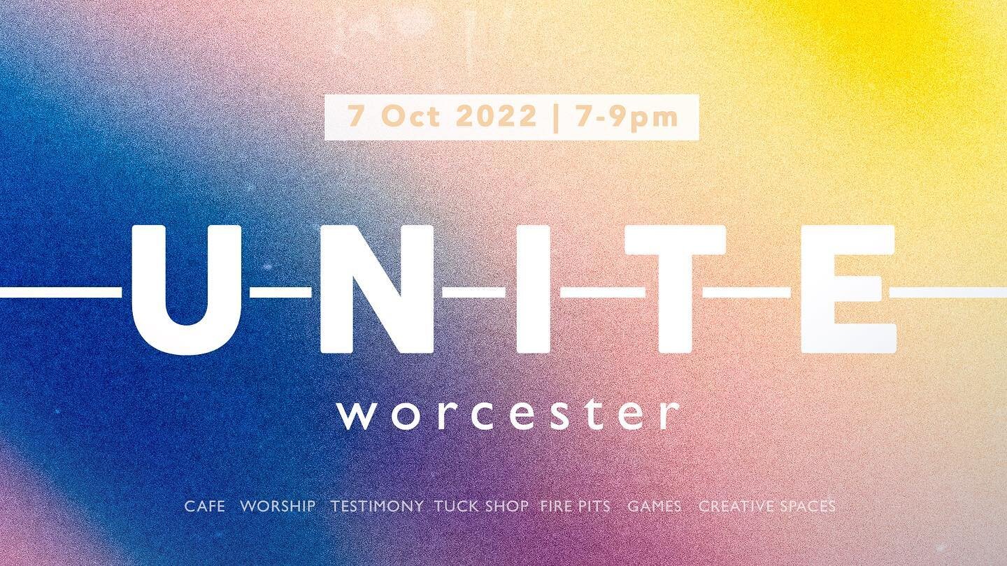 Looking forward to gathering with loads of young people from across Worcester to worship God, share stories of what He is doing and to toast some marshmallows! 

See you there!