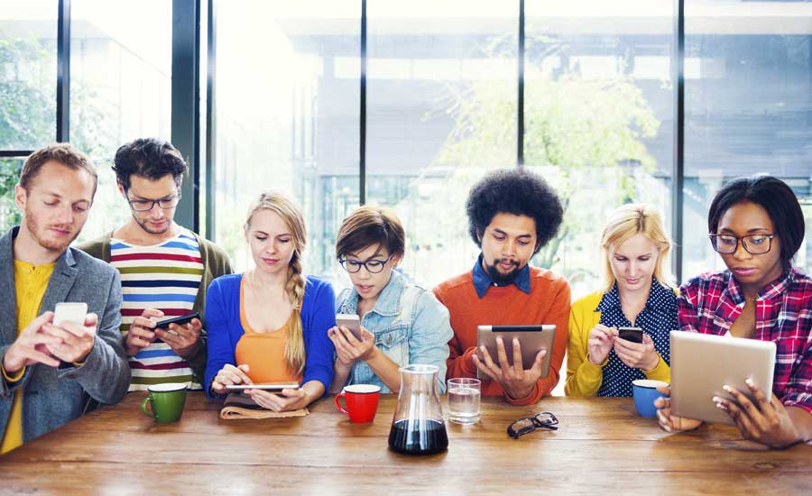 Youths actively engaged on social media