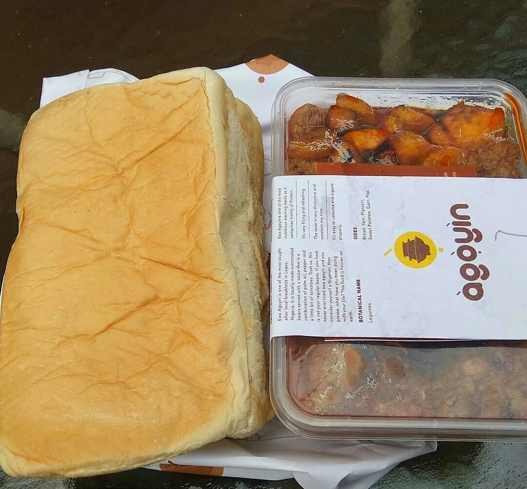 Ewa Agoyin and Agege Bread from Agoyin Cuisines