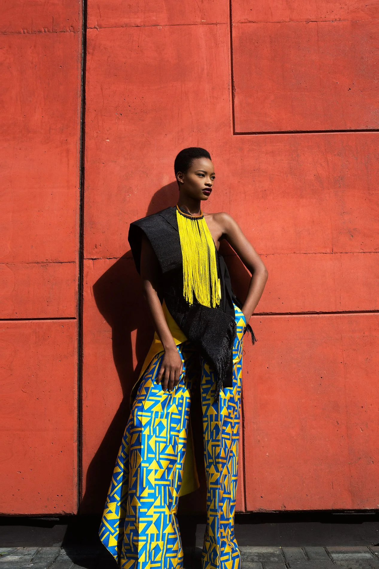 Mayowa Nicholas wearing Ladunni Lambo, Washington Roberts, Sophie Zinga