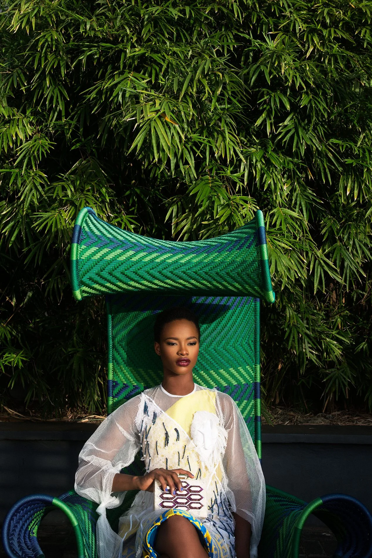 Mayowa Nicholas wearing Washington Roberts, Nkwo, Lolita Lorenzo